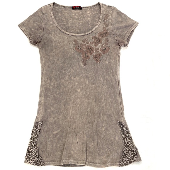 T Party Fashion Tops - Tee Party Embellished Top